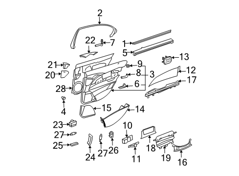 211 810 10 30 7F72 - Mercedes-Benz Ashtray