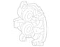 MERCEDES-BENZ 166 PISTON HOUSING, RIGHT FRONT / REAR BRAKE 166 423 04 81